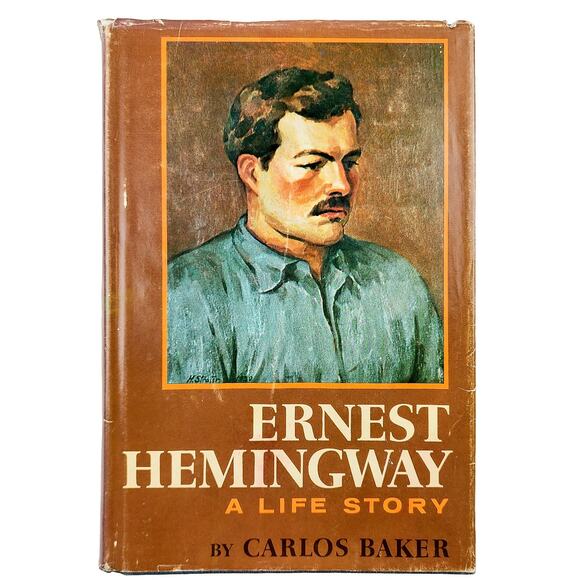Ernest Hemingway: A Life Story By Carlos Baker 1969 Hardcover Vintage - Picture 1 of 3